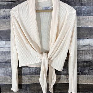 Out From Under Urban Outfitters Front Tie Cardigan